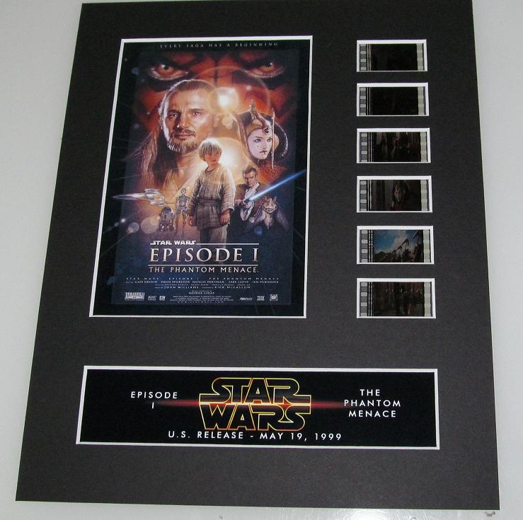 Star Wars I: The Phantom Menace – 35mm Film Cells Strip from the Movie  (Darth Maul Vs Obi-Wan Kenobi) - SignedForCharity