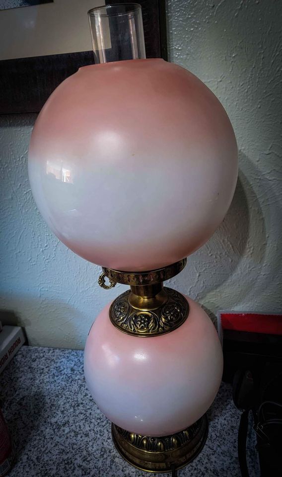 antique lamps with globes