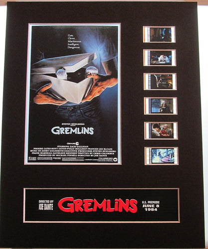 GREMLINS 35mm Movie Film Cell Display 8x10 Presentation Horror