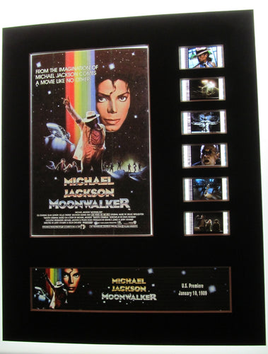 MICHAEL JACKSON'S MOONWALKER 35mm Movie Film Cell Display 8x10 Presentation